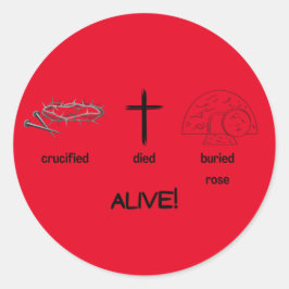 LEVEN! Klassieke ronde Stickers 20 per vel