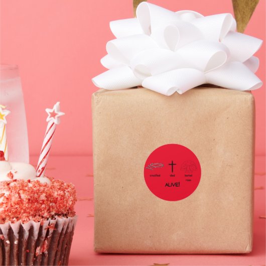 LEVEN! Klassieke ronde Stickers 20 per vel (Feest)