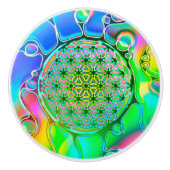 Leven - kleurloze manieren 1 keramische knop (Voorkant)