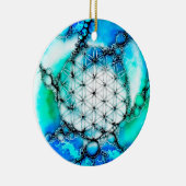 Leven - kleurloze manieren 2 keramisch ornament (Rechts)