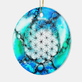 Leven - kleurloze manieren 2 keramisch ornament (Links)