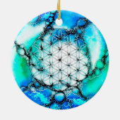 Leven - kleurloze manieren 2 keramisch ornament (Achterkant)