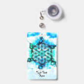 Leven - kleurloze manieren 3 badge (Voorzijde met uittrekbare clip)