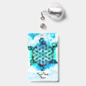 Leven - kleurloze manieren 3 badge (Achterkant met uittrekbare clip)