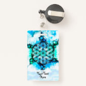 Leven - kleurloze manieren 3 badge (Achterkant met intrekbare)