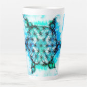 Leven - kleurloze manieren 3 latte mok (Voorkant)