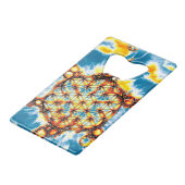 Leven - kleurloze manieren 5 creditkaart flessenopener (Achterkant Gekanteld)