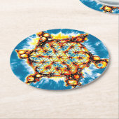 Leven - kleurloze manieren 5 ronde kartonnen onderzetter (Gebogen)