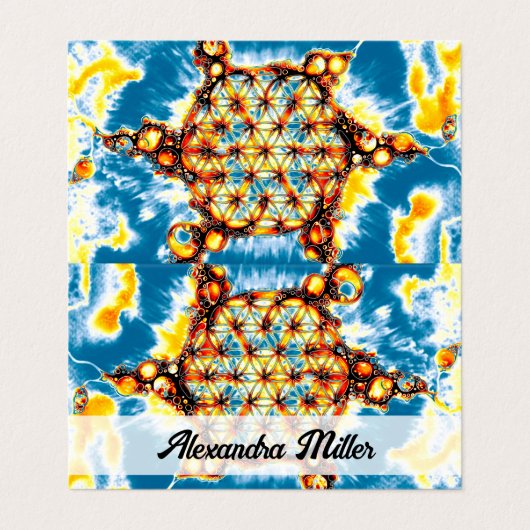 Leven - kleurloze manieren 5 visitekaartje (Buitenkant ongevouwen)