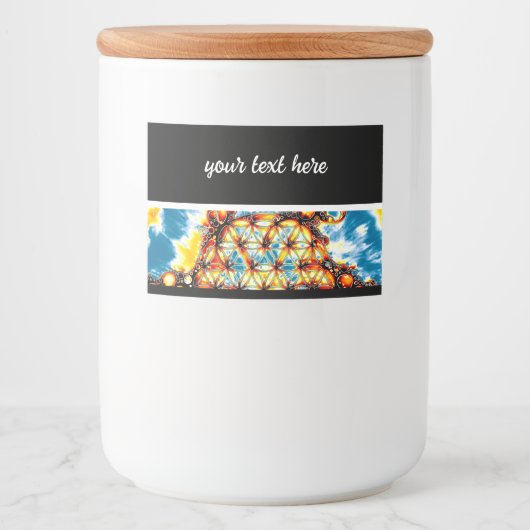 Leven - kleurloze manieren 5 voedselcontainer etiket (Voorkant)