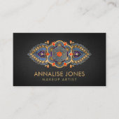 Leven - kleurrijke luxeversiering  visitekaartje (Voorkant)