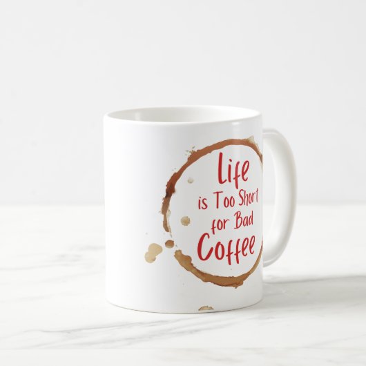 leven koffiemok (Voorkant rechts)