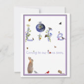 Leven: Komt binnenkort naar ons thuis-baby shower  Kaart (Voorkant)