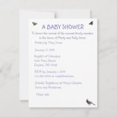 Leven: Komt binnenkort naar ons thuis-baby shower  Kaart (Achterkant)