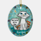 Leven Krabbelt Kat  Keramisch Ornament (Rechts)