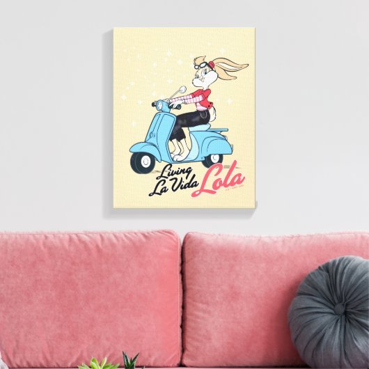 Leven La Vida Lola Scooter Graphic Canvas Afdruk (Insitu (Woonkamer))