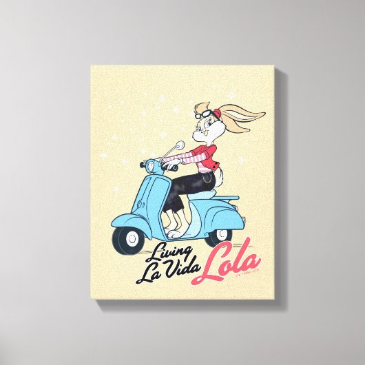 Leven La Vida Lola Scooter Graphic Canvas Afdruk (Voorkant)