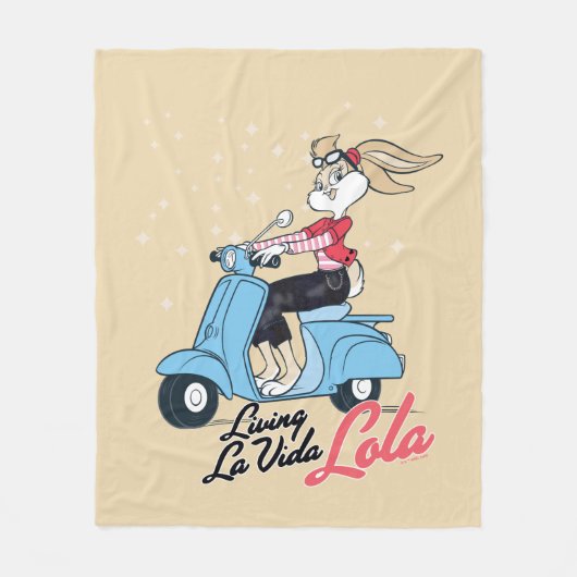 Leven La Vida Lola Scooter Graphic Fleece Deken (Voorkant)