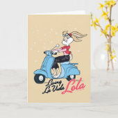 Leven La Vida Lola Scooter Graphic Kaart (Gele Bloem)