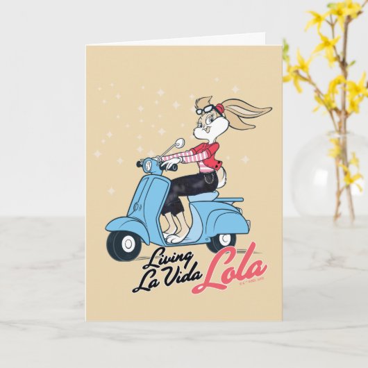 Leven La Vida Lola Scooter Graphic Kaart (Gele Bloem)