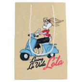 Leven La Vida Lola Scooter Graphic Medium Cadeauzakje (Achterkant)