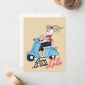 Leven La Vida Lola Scooter Graphic Notitiekaartje (Voorkant / Achterkant in situ)