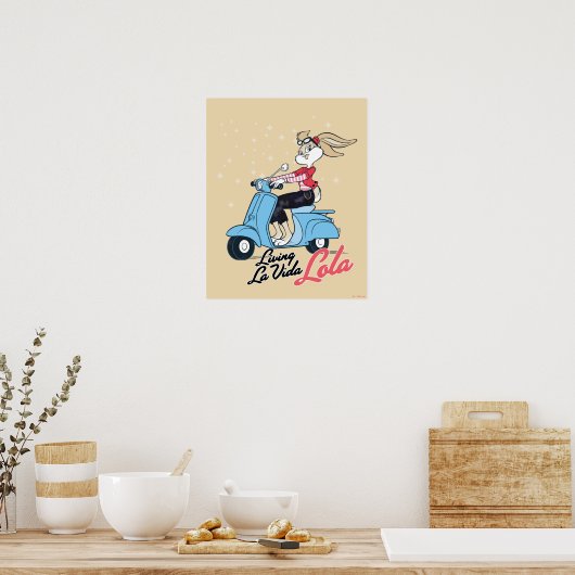 Leven La Vida Lola Scooter Graphic Poster (Keuken)