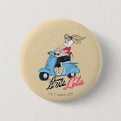 Leven La Vida Lola Scooter Graphic Ronde Button 5,7 Cm (Voorkant)