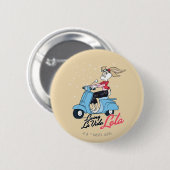 Leven La Vida Lola Scooter Graphic Ronde Button 5,7 Cm (Voorkant /achterkant)