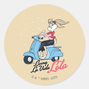 Leven La Vida Lola Scooter Graphic Ronde Sticker