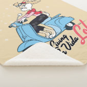 Leven La Vida Lola Scooter Graphic Sherpa Deken (3/4)