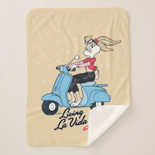 Leven La Vida Lola Scooter Graphic Sherpa Deken (Voorkant)