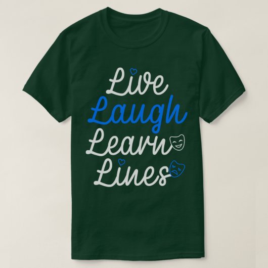 Leven Lach Leren Lijnen T-shirt (Design voorkant)