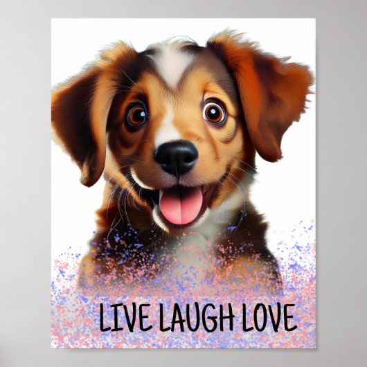 leven lachen liefde poster (Voorkant)