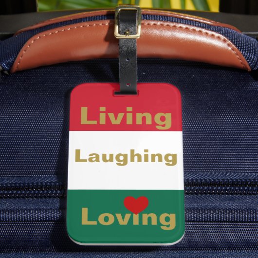 Leven, lachen, liefhebben bagagelabel (Voorkant Insitu 2)