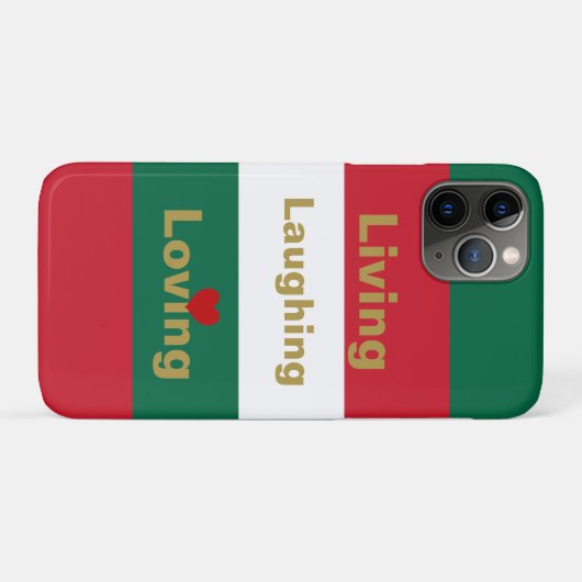 Leven, lachen, liefhebben Case-Mate iPhone case (Achterkant (horizontaal))
