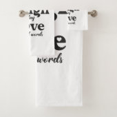 Leven, lachen, liefhebben - drie mooie woorden bad handdoek (Insitu)