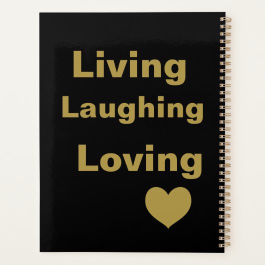 Leven, lachen, liefhebben planner (Achterkant)