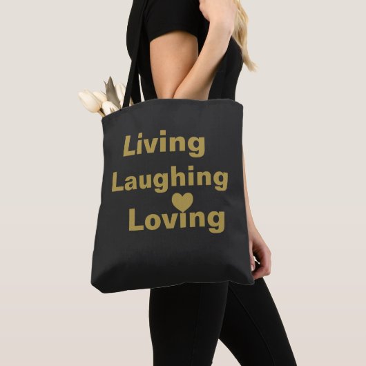 Leven, lachen, liefhebben tote bag (Dichtbij)