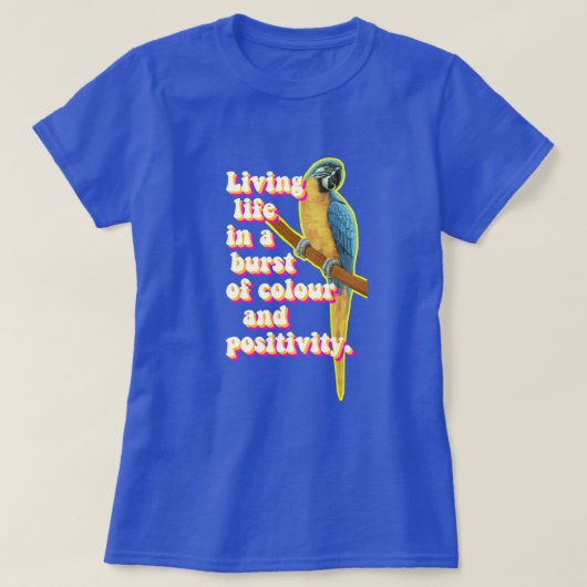 Leven - Lage Poly Macaw T-shirt (Design voorkant)