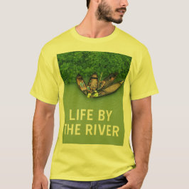 Leven langs de rivier Natuur T-shirt voor buitenli