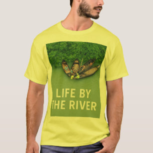 Leven langs de rivier Natuur T-shirt voor buitenli