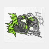 LEVEN LANGZAAM RIJDEN SNELLE LEVENSSTIJL FLEECE DEKEN (Voorkant (Horizontaal))