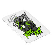 LEVEN LANGZAAM RIJDEN SNELLE LEVENSSTIJL MAGNEET (Rechterzijde)