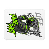 LEVEN LANGZAAM RIJDEN SNELLE LEVENSSTIJL MAGNEET (Horizontaal)