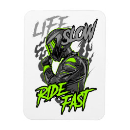 LEVEN LANGZAAM RIJDEN SNELLE LEVENSSTIJL MAGNEET