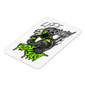 LEVEN LANGZAAM RIJDEN SNELLE LEVENSSTIJL MAGNEET (Linkerzijde)