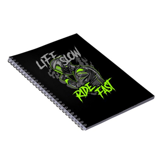 LEVEN LANGZAAM RIJDEN SNELLE LEVENSSTIJL NOTITIEBOEK (Rechterzijde)