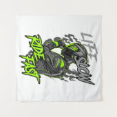 LEVEN LANGZAAM RIJDEN SNELLE LEVENSSTIJL WANDKLEED (Voorkant (horizontaal))