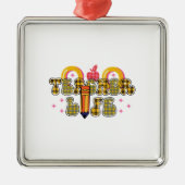 Leven leraar metalen ornament (Voorkant)